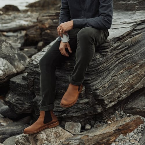 lifestyle image of 365 Corduroy Pant - HB Athletic Tapered