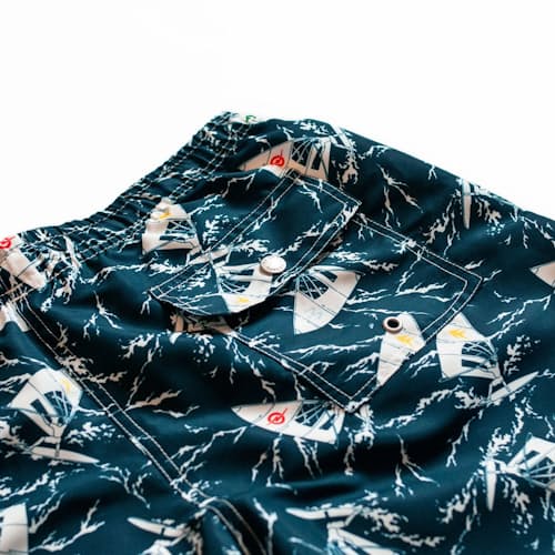 laydown image of Navy Windsurf Swim