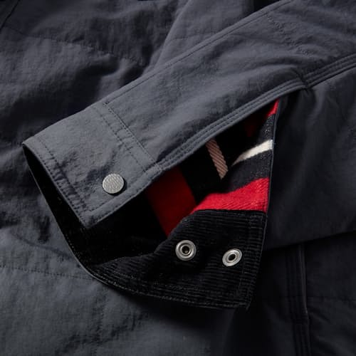 laydown image of Quilted Shirt Jacket