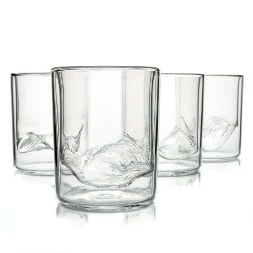 laydown image of The Rockies - Set of 4 Whiskey Glasses