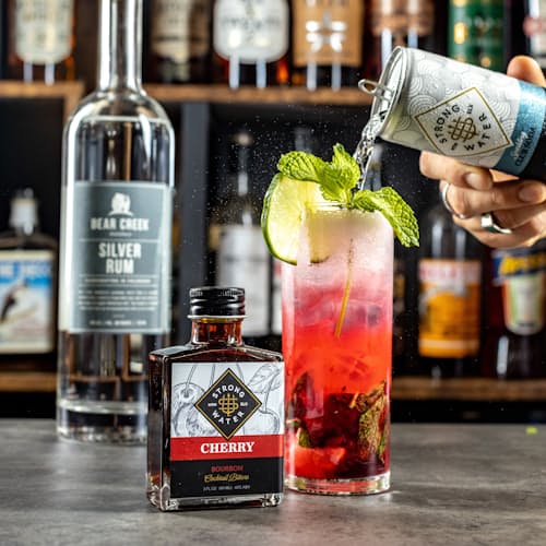 laydown image of Cherry Bourbon Cocktail Bitters