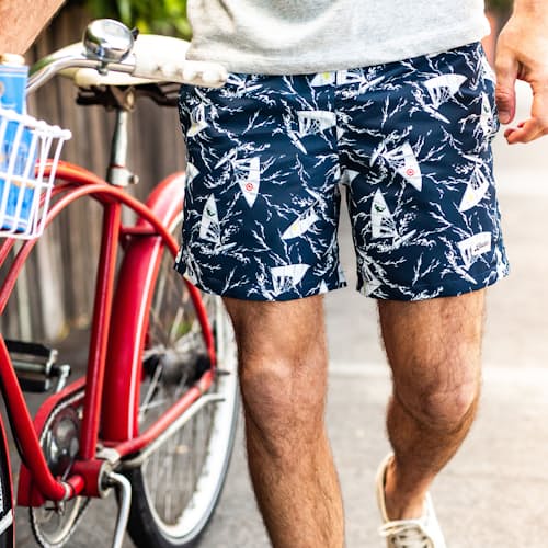 laydown image of Navy Windsurf Swim