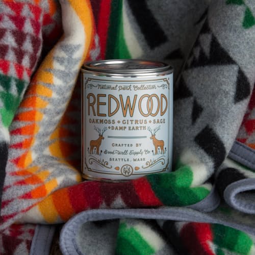 laydown image of Redwood National Park Candle