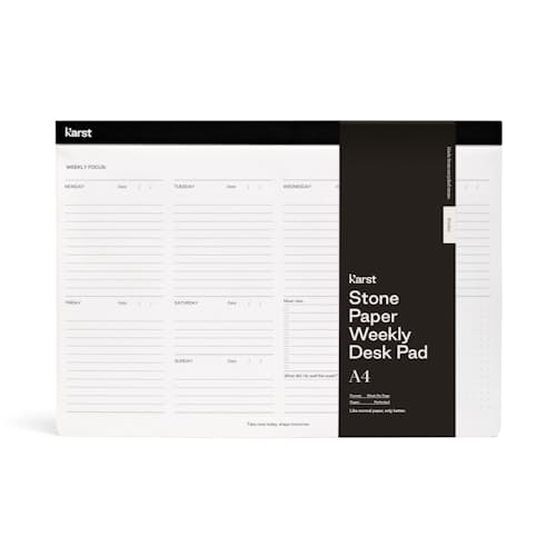 laydown image of A4 Weekly Desk Pad