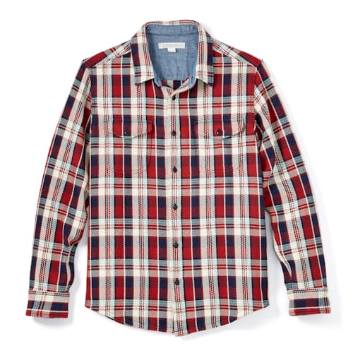 laydown image of Flannel Blanket Shirt - Exclusive