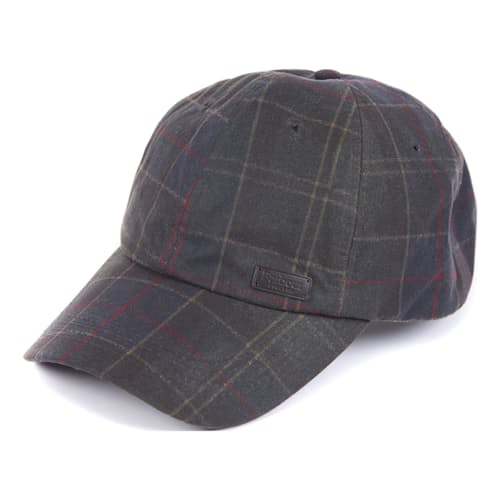 laydown image of Barbour Darwin Wax Tartan Hat