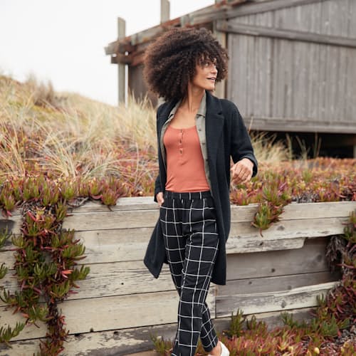 laydown image of Women's Birdseye Coat