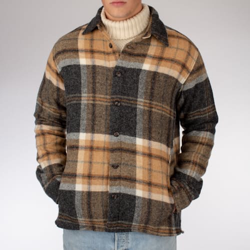 laydown image of Wool Blanket Shirt