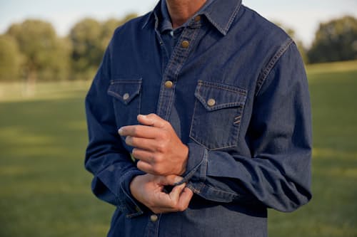lifestyle image of Shoals Denim Shirt