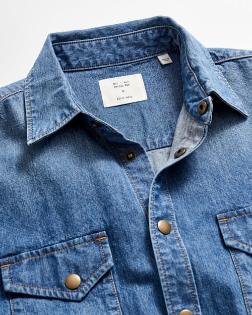 laydown detail image of Shoals Denim Shirt