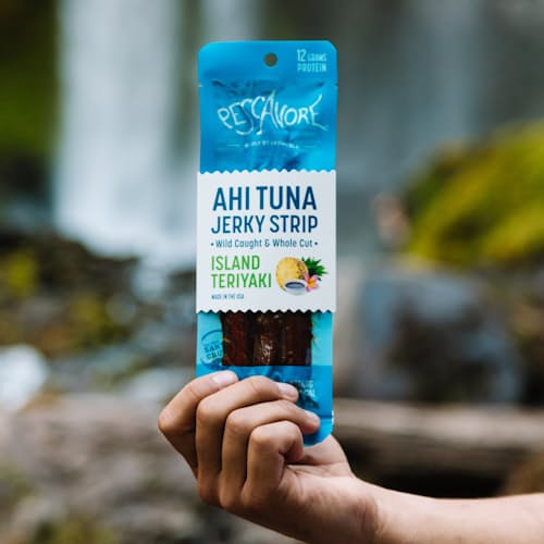 laydown image of Ahi Tuna Jerky Variety Pack