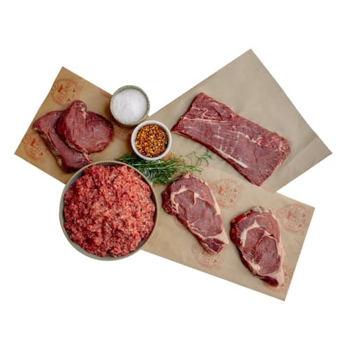 laydown image of Steaks & Burger Bundles - Exclusive