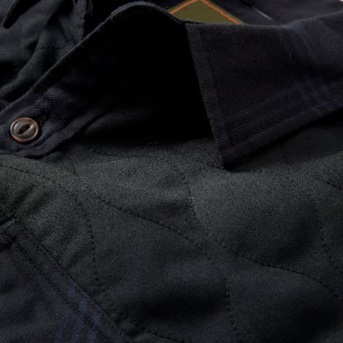 laydown image of Quintana Quilted Flannel Shirt - Exclusive