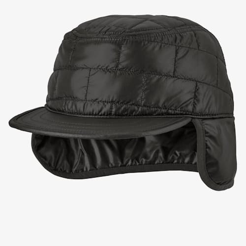 laydown image of Nano Puff Earflap Hat