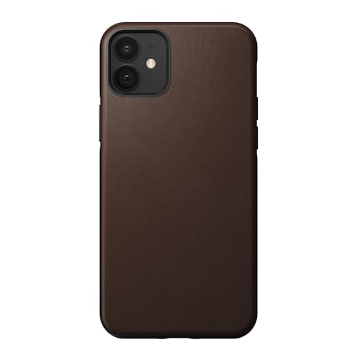 laydown image of Rugged Leather iPhone 12/iPhone12 Pro Case