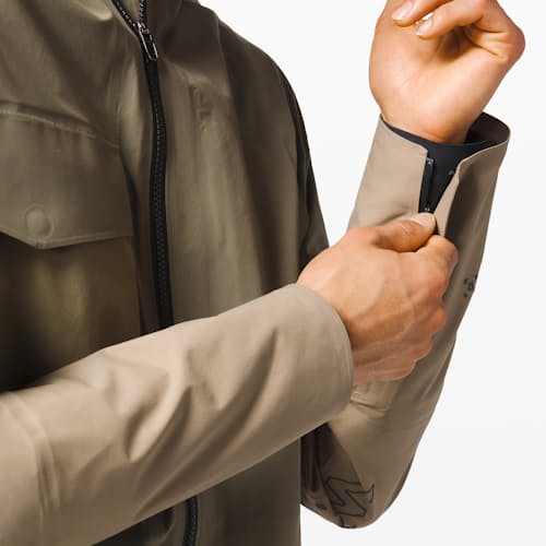 laydown image of Escape and Explore Rain Jacket