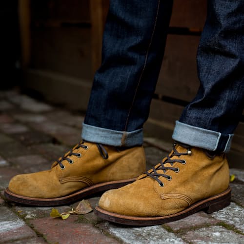 laydown image of Huckberry x Chippewa - 6" Service Boot