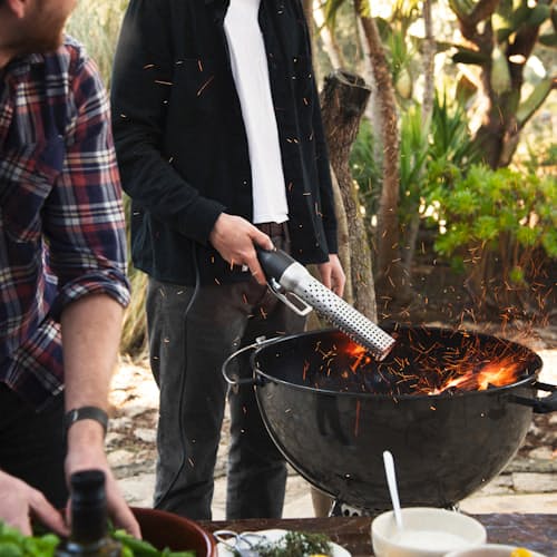 laydown image of Charcoal Electric Lighter & Firestarter