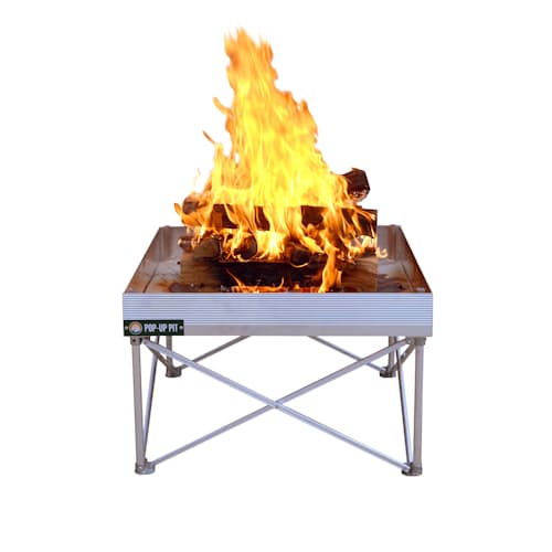 laydown image of Pop-Up Fire Pit and Heat Shield Combo Kit