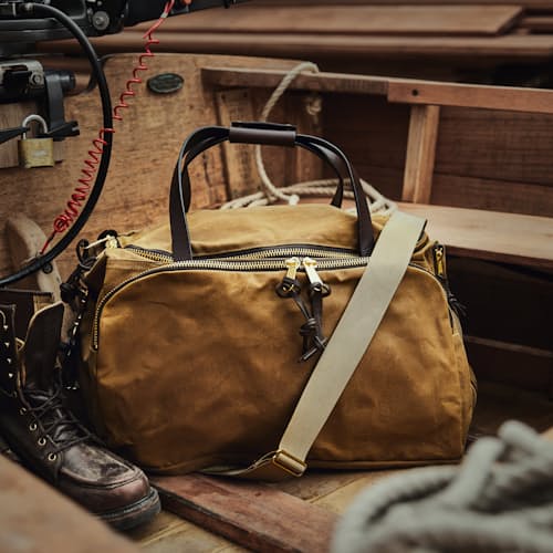 laydown image of Tin Cloth Excursion Bag - 50L