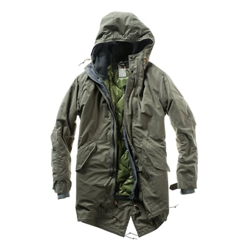 laydown image of Fishtail Parka