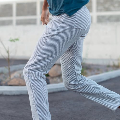 lifestyle image of Cham Linen Pants