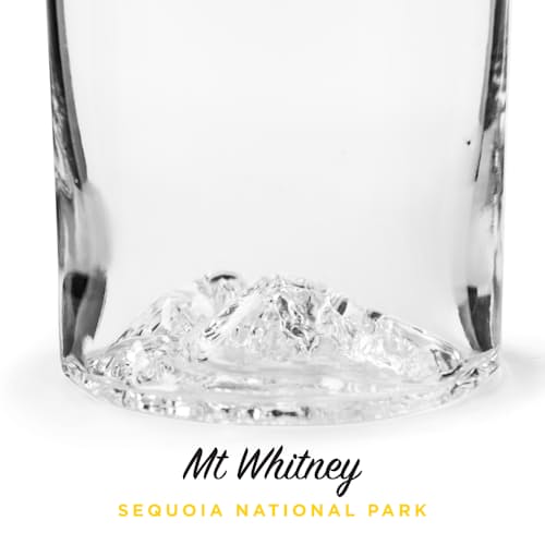 laydown image of American Mountains - Set of 4 Whiskey Glasses