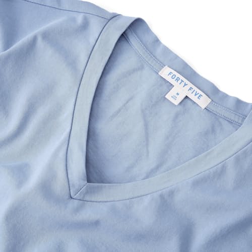 lifestyle image of Supima V-Neck T-Shirt
