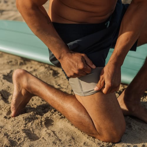 lifestyle image of Performance Lined Swim Trunk - 7"