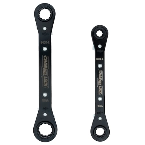 laydown image of 2 Piece Ratcheting Wrench Set