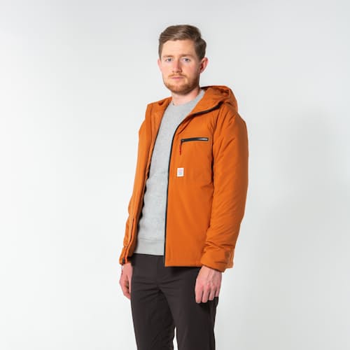 laydown image of Puffer Hoodie