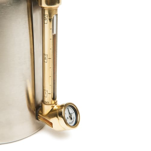 laydown image of uKeg 64 oz. - Stainless Steel Growler (w/ CO2)