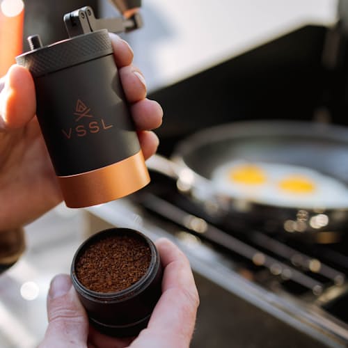 laydown image of Java Coffee Grinder