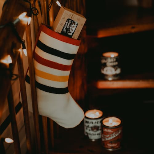 laydown image of Season Greetings Candle Gift Set