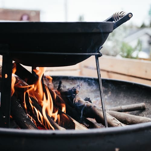 laydown image of All-in One Cast Iron Grill