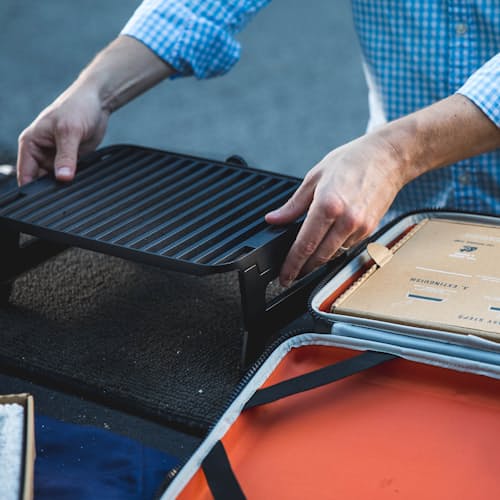 laydown image of Hero Grill System - Portable Eco-Friendly Outdoor Grill + Case