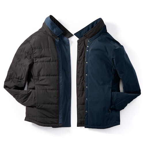 laydown image of Reversible Shirt Jacket