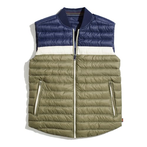 laydown image of Vail Reversible Puffer Vest