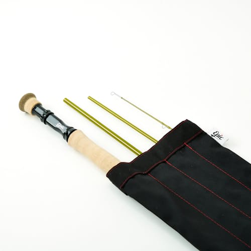 laydown image of 6wt 686 FastGlass Fly Rod w/Full Wells Grip