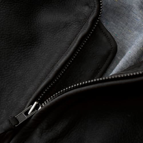 lifestyle image of Golden Bear Leather Bomber