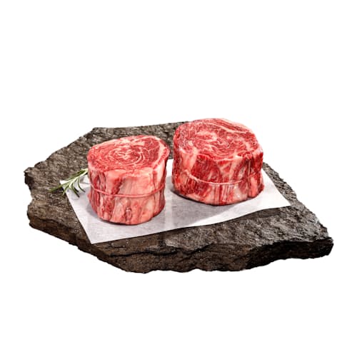 laydown image of American Wagyu Rolled Cap of Ribeye - 2 Pack