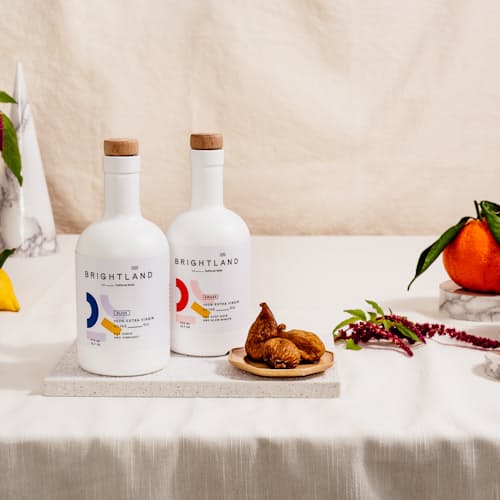 laydown image of Alive and Awake Olive Oil Set