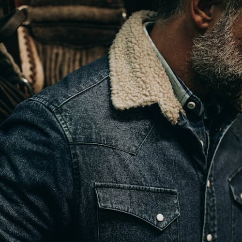 laydown image of The Western Shirt Jacket - Exclusive