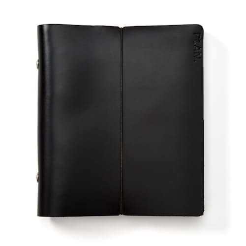 laydown image of Leather Weekly Task Planner
