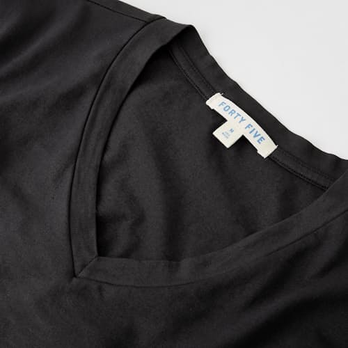 lifestyle image of Supima V-Neck T-Shirt