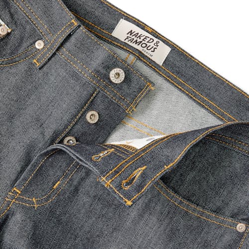 laydown image of Easy Guy - Straight Fit - Left Hand Twill Selvedge