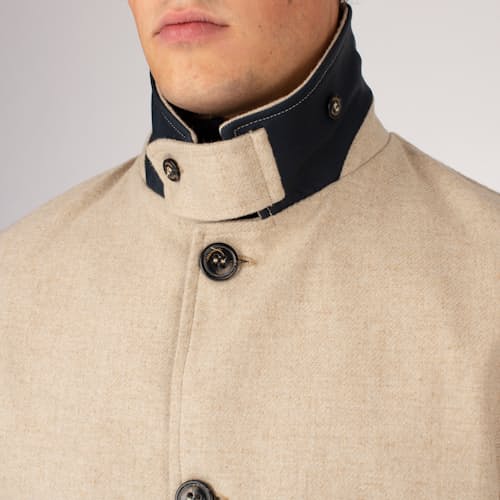 laydown image of Bonded Wool Mac