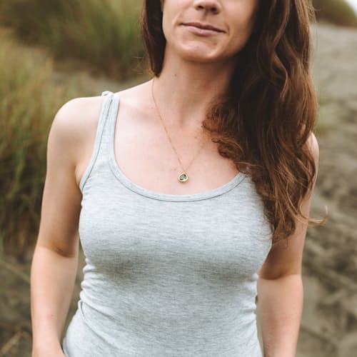 laydown image of Women's Erinite Gemstone Pendant