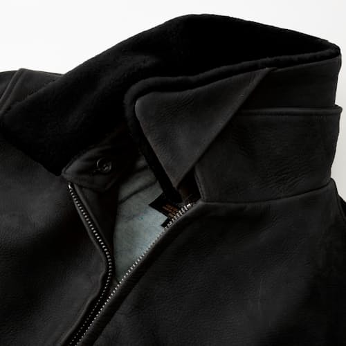 laydown image of Golden Bear Leather Bomber