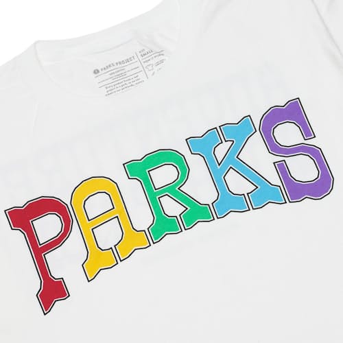 laydown image of Adventure with Pride Parks Tee